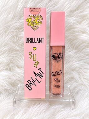 ✨ KimChi Chic Beauty Gloss Over Gloss in Peach Shimmer! ✨